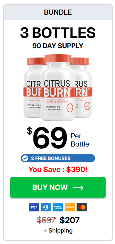 Citrus Burn 3 bottle discount